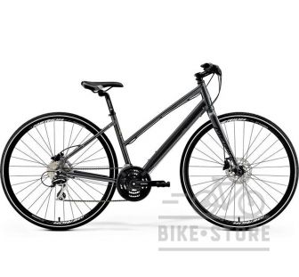 Велосипед Merida CROSSWAY URBAN 20-D DARK SILVER (LIME) женский